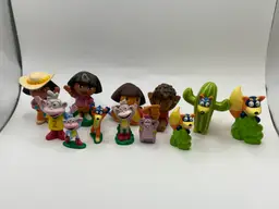 12 Assorted Dora the Explorer Figures Toys