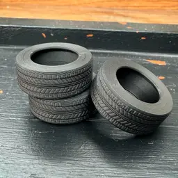 Tires - pack of 3 - Junkyard Terrarium Miniature Set