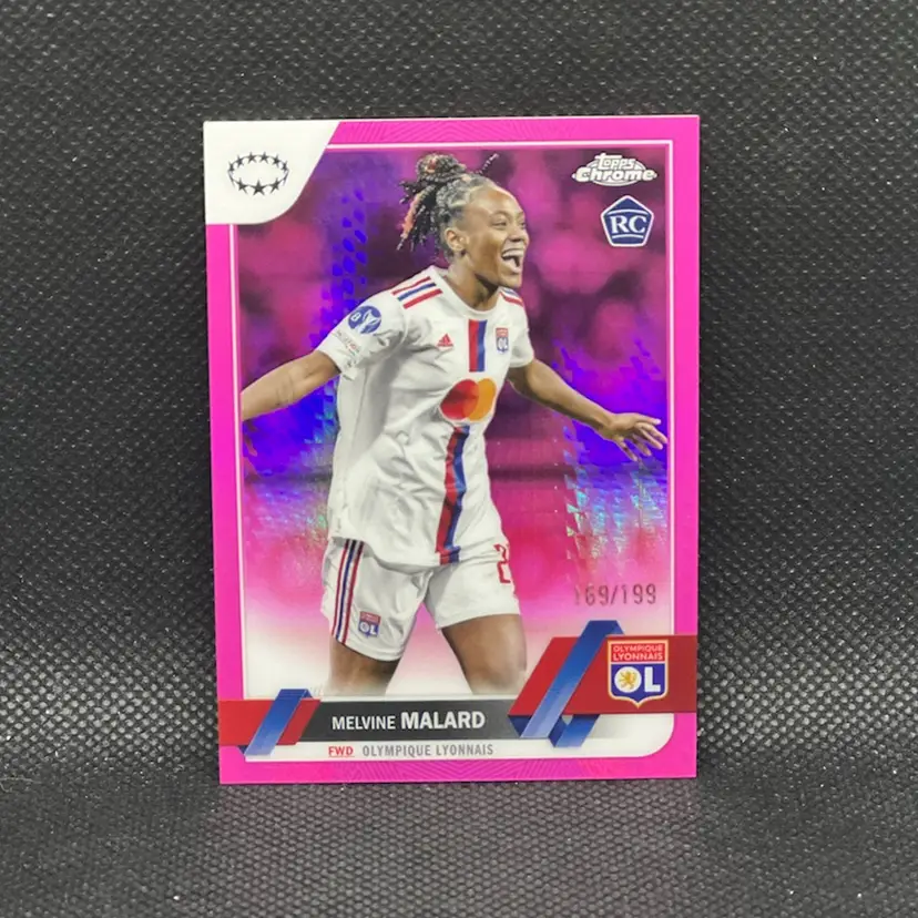 Melvine Malard 2022/23 Topps Chrome Pink Refractor /199 Soccer Card