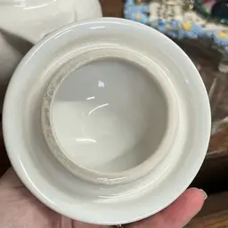 Homer Laughlin Company Fiesta USA 2 Cup Individual Tea Pot White With Red And Blue Stars