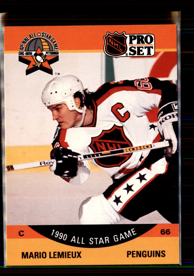 Mario Lemieux 1990-91 Pro Set #362 - Pittsburgh Penguins - (146-263)