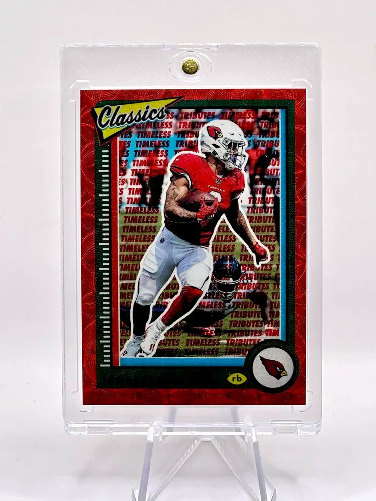 James Conner 2022 Classic Premium Red First Print Numbered 01/35 Color Match Prizm Arizona Cardinals