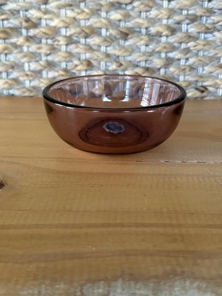 Vintage Imperial Glass Purple Amethyst Bowl, Trinket Bowl, Candy Bowl 4.75”