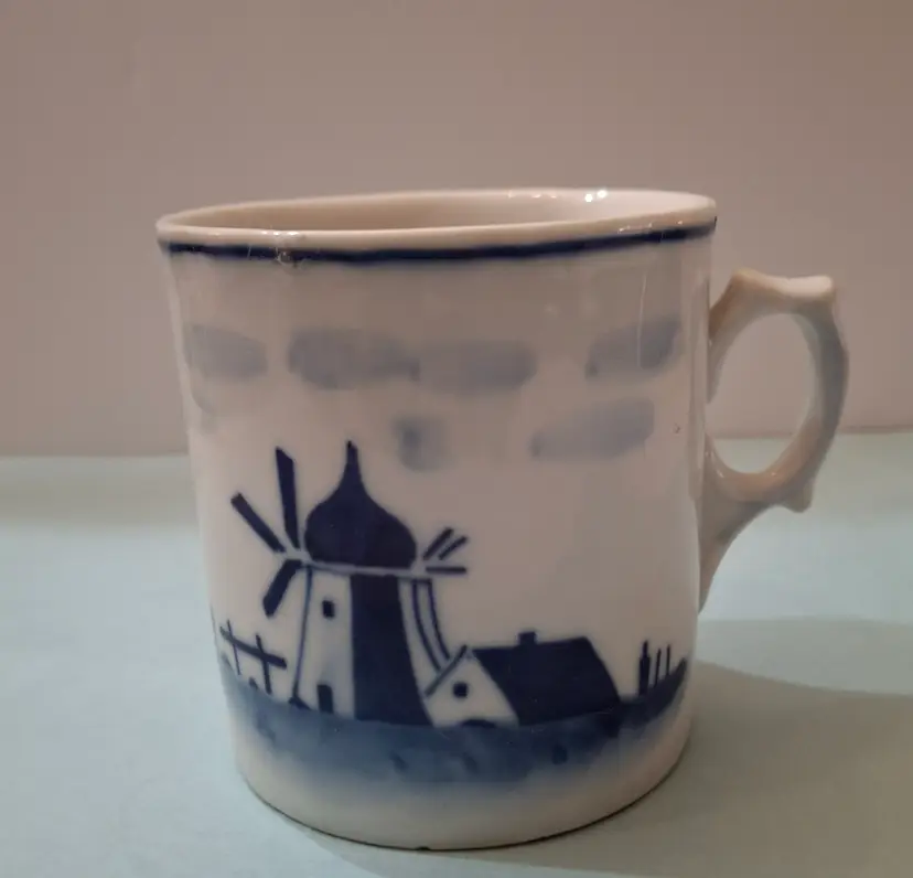 Delft Style Coffee Cup