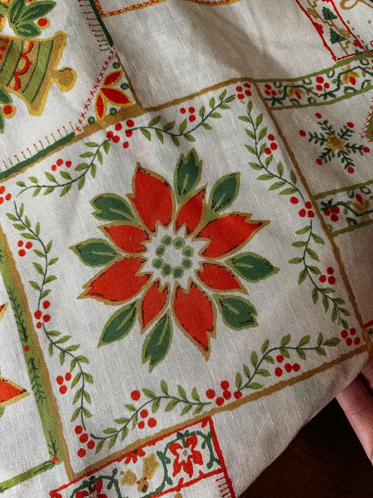 MCM Christmas Tablecloth