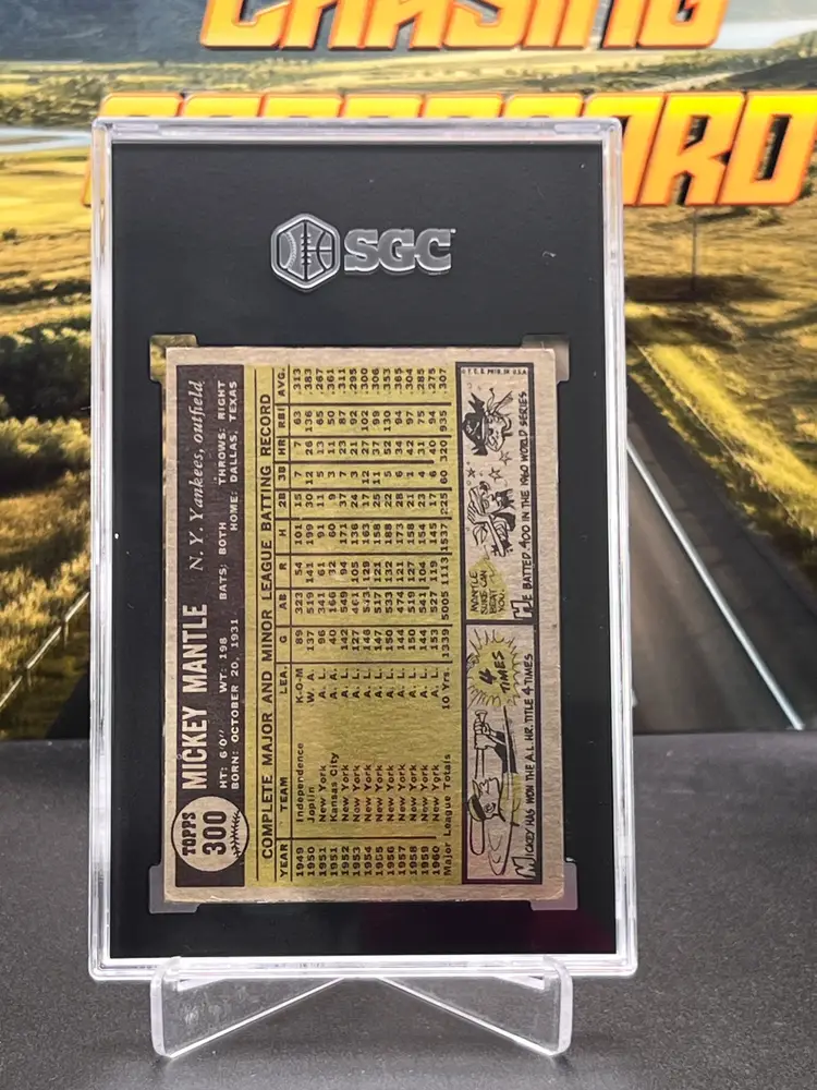 Mickey Mantle 1961 Topps SGC 3.5