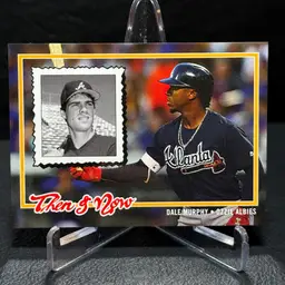 Dale Murphy - Ozzie Albies 2018 Topps On Demand '78 Then & Now #TN5 Atlanta Braves