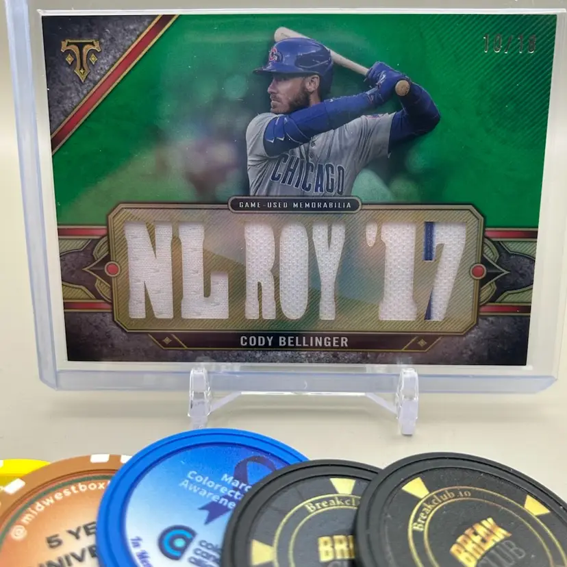 Cody Bellinger 2024 Triple Threads Triple Relic 10/18 Chicago Cubs