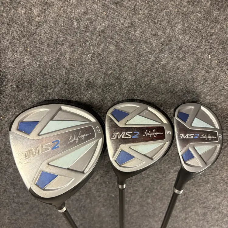 Lady Hagen MS2 Ladies Golf Club Set LEFT HANDED Graphite Driver 3W 4i + Headcovers