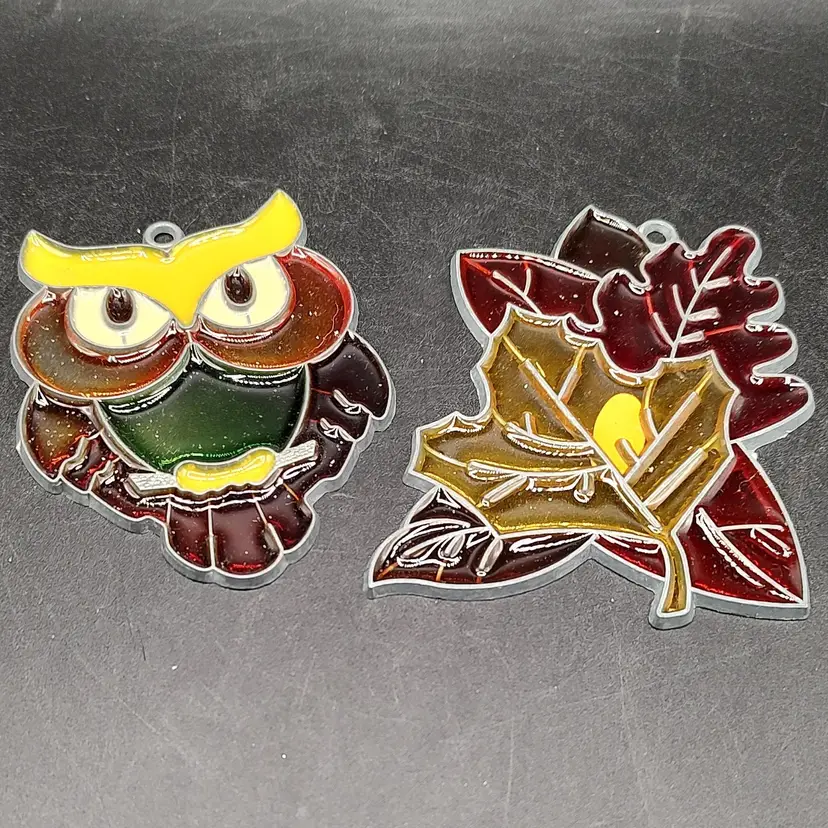 Two Vintage Window Sun Catchers