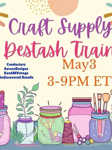 Craft Supply Destash Train 🚂JanetLovesToShop 
