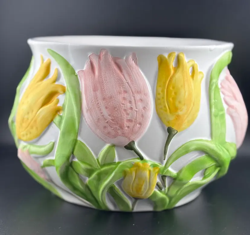 Pereiras Pottery Portugal Tulip Bowl Planter