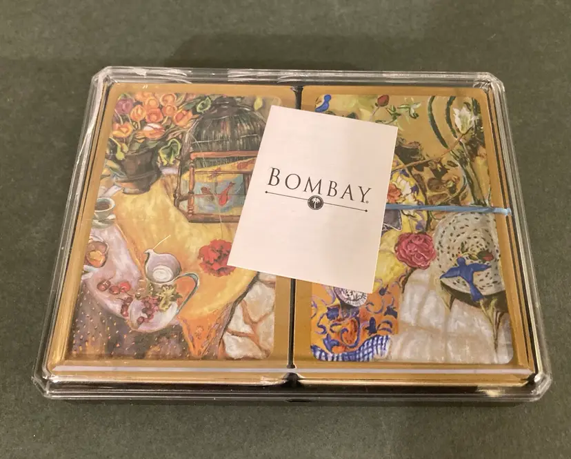 Bombay Double Playing Card Boxed Set Still Life Art Decks 2001