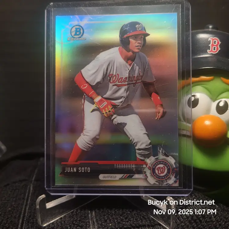 2017 Bowman Draft Chrome Refractor - Juan Soto Washington Nationals