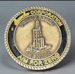 Apache Oil And Gas Corporation 1st Edition Safety Challenge Coin Permian Region