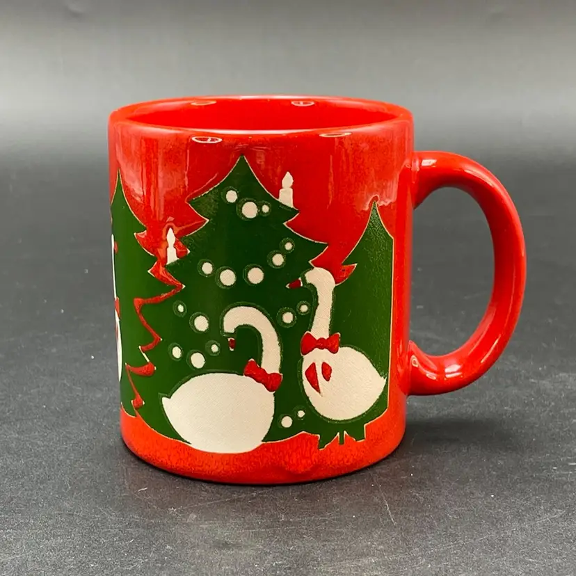 Waechtersbach Geese Goose Coffee Mug Cup VTG Christmas Kitchen W. Germany