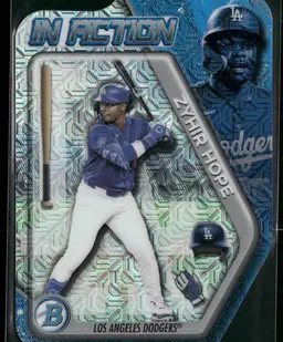 Zyhir Hope 2025 Bowman In Action Dodgers Mega Box Refractor