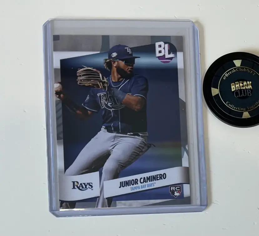Junior Caminero RC Big League Tampa Bay Rays