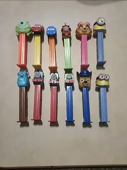 Pez 12 Lot Monster Inc Cars Paw Patrol Minions Thomas The Train