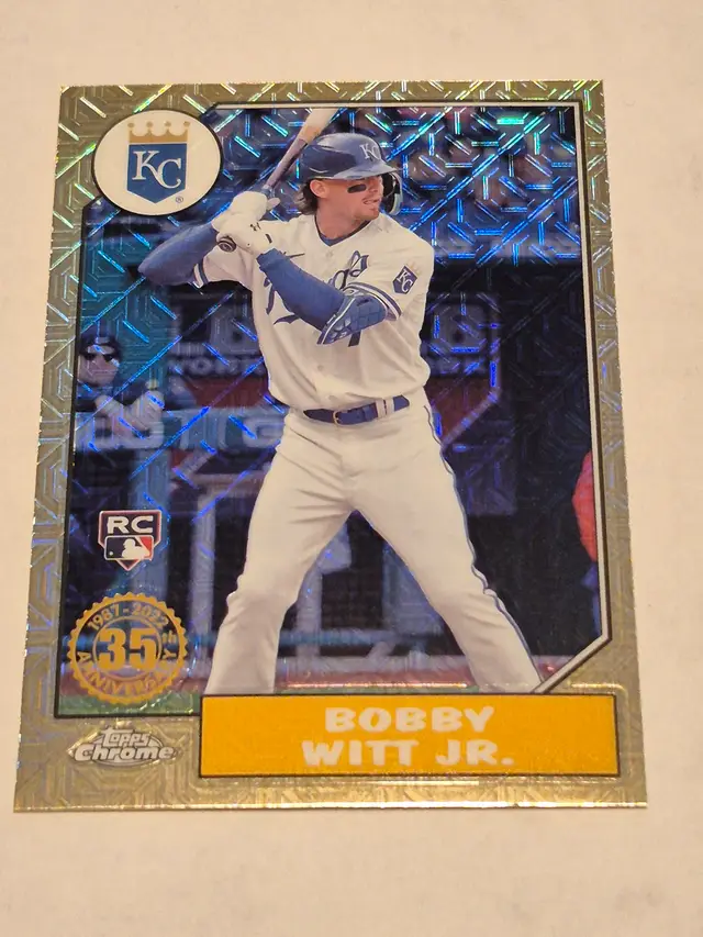 Bobby Witt Jr. (RC) 2022 Topps Chrome 1987 35th Anniversary Mojo #T87C-34 Royals