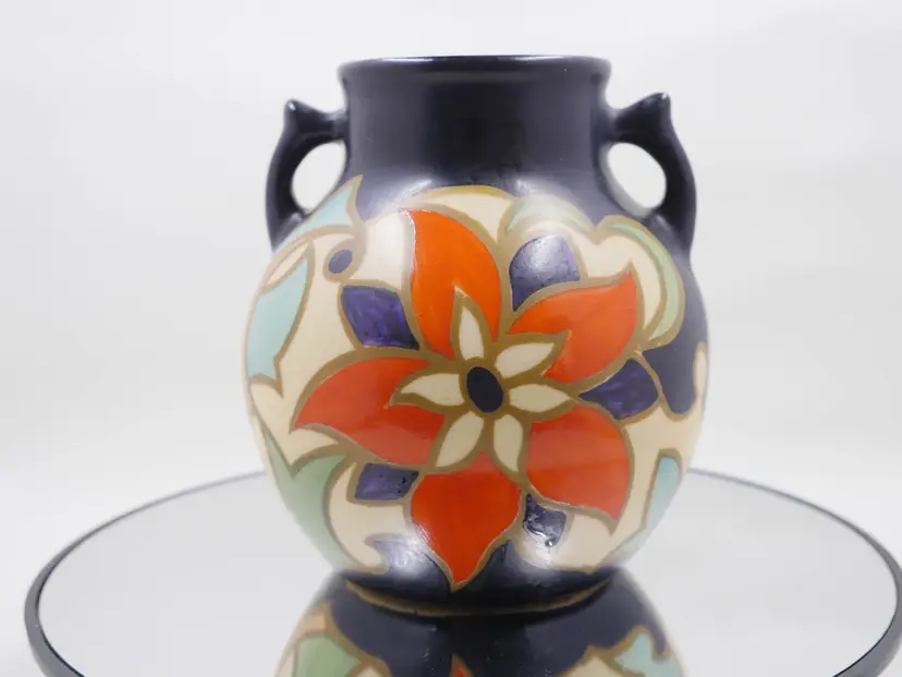 Vintage Cecho-slovakia Pottery Vase
