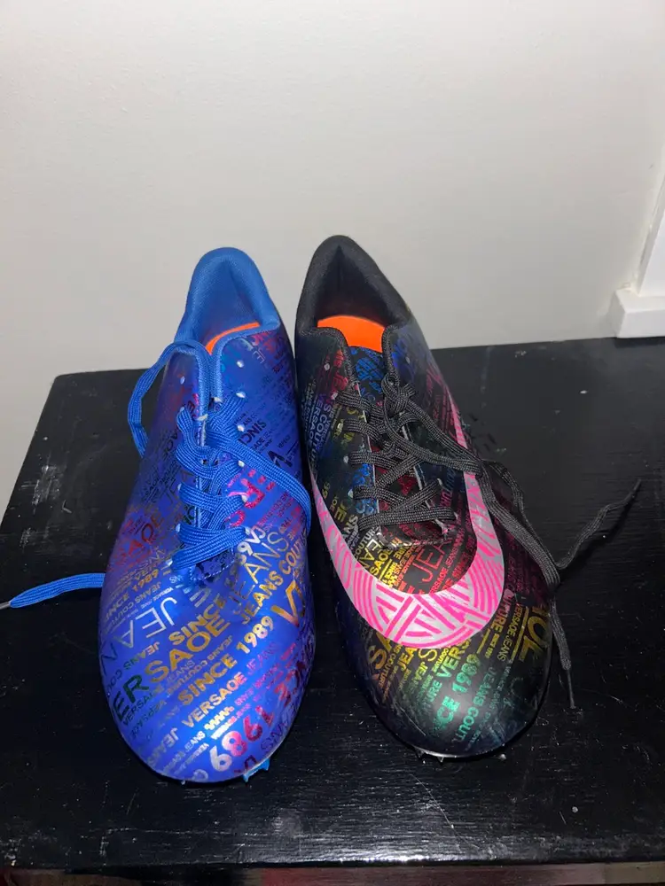 Versace Jeans Couture Men’s 11 Metal Sprint Track Cleats Multi-Color