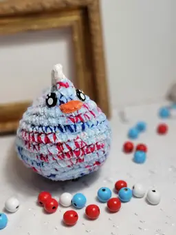 Chunky crochet chicken