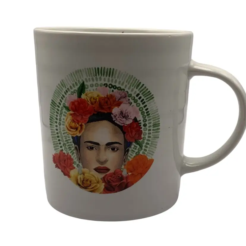 Frida Kahlo Mug “At The End Of The Day, We Can Endure Much More Than We Think We Can”. Butterflies