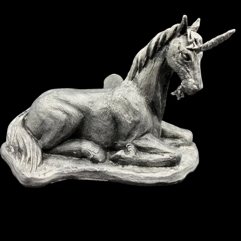 BIN - VTG Pewter Michael Ricker 1989 UNICORN Mail Letter Holder Limited Edition #444/2250 SIGNED