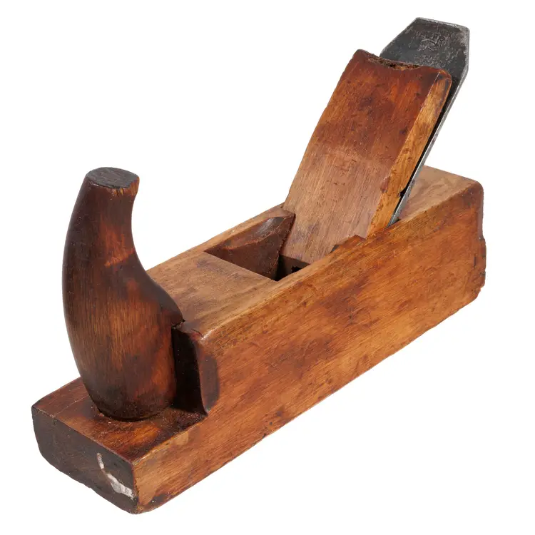 Antique "F.W.B" German Horned Wooden Scrub Plane