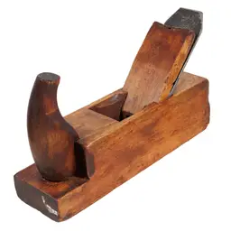 Antique "F.W.B" German Horned Wooden Scrub Plane