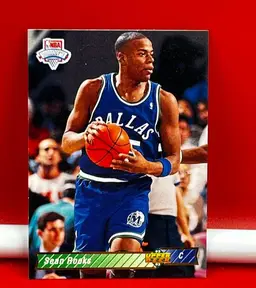 1993 Upper Deck Collector Basketball Trading Card Mavericks Sean Rooks #19