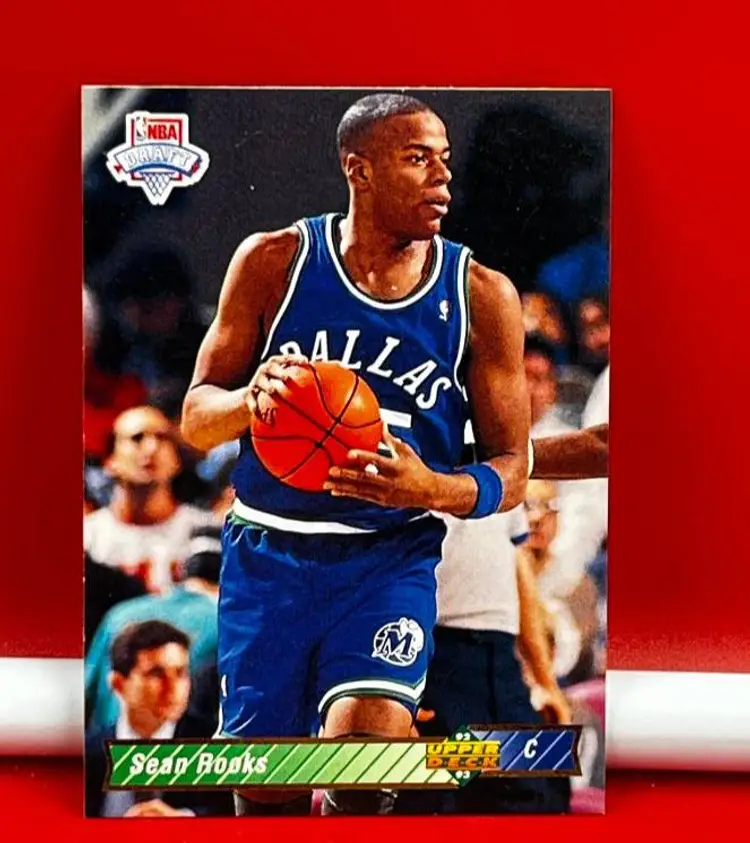 1993 Upper Deck Collector Basketball Trading Card Mavericks Sean Rooks #19