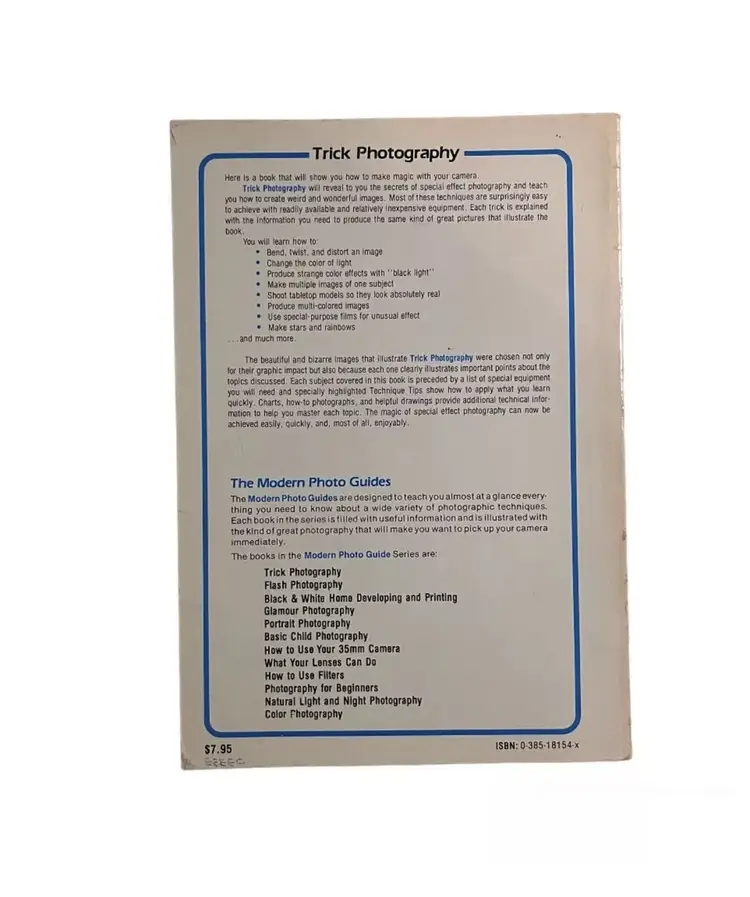 Trick Photography - A Modern Photo Guide - Minolta Doubleday 1982 USA