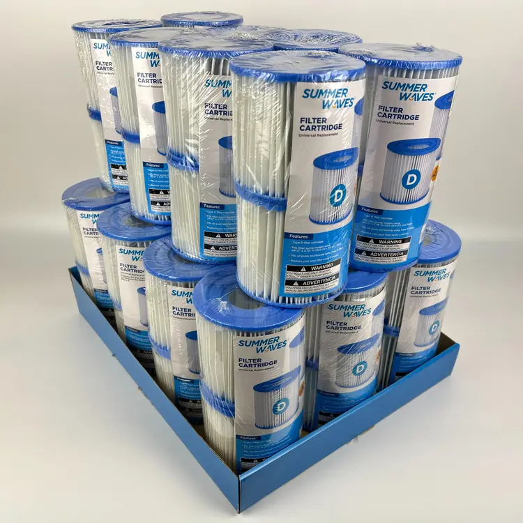 40 New Summer Waves Type D Swimming Pool Pump Filter Cartridges - 20 Packs of 2