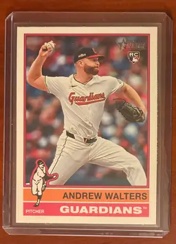2025 Topps Heritage Wrong Back Error Card Andrew Walters/Jake McCarthy #473