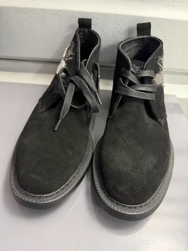 New Men's INC International Concepts Darius Patch Chukka Boots Black 7.0 Retail 109.99 Look!