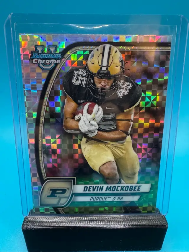 Devin Mockobee Bowman Chrome U X-Fractor Purdue Boilermakers
