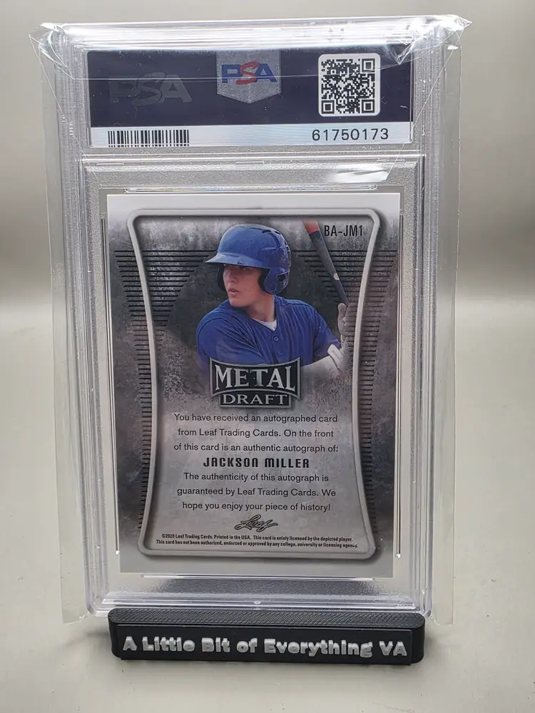 Jackson Miller 2020 Leaf Metal Draft - Silver Mojo PSA 9