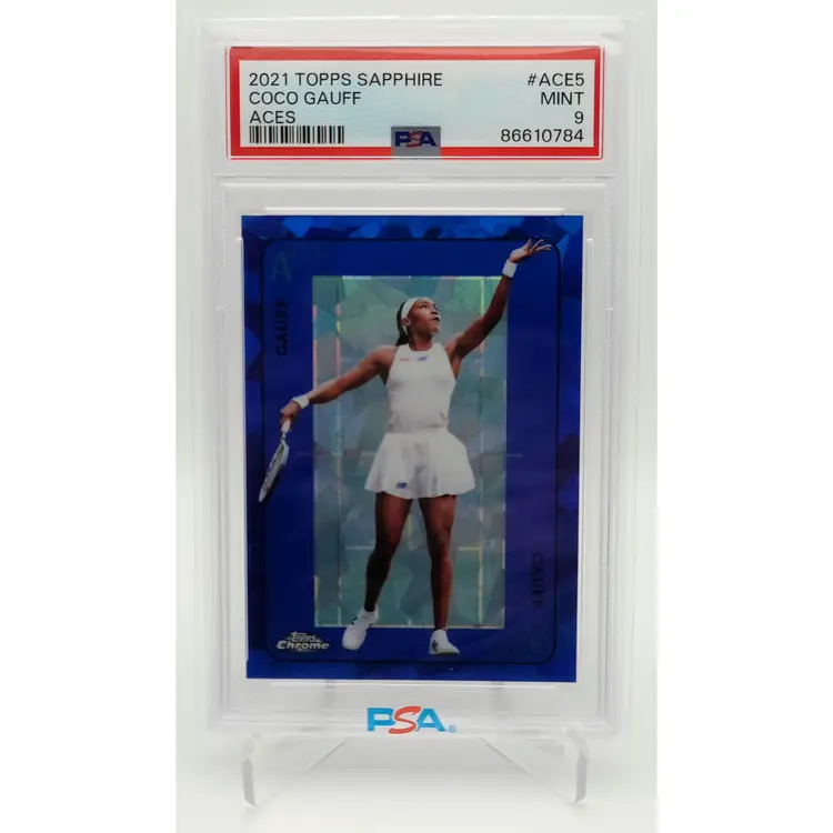 Coco Gauff Sapphire Aces Insert PSA 9 Topps Chrome 2021 #ACE5