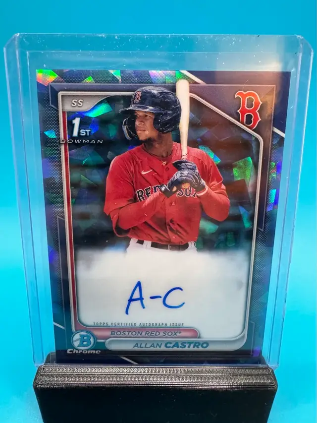 Allan Castro 1st Bowman Sapphire Auto Boston Red Sox