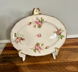 Canonsburg “Rose Bouquet” Platter