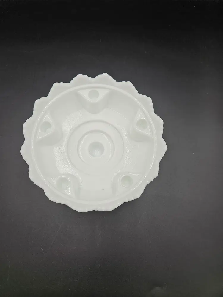 Fenton Milk Glass Hobnail Candlestick Holder