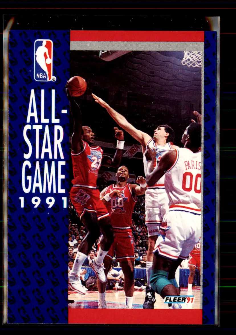 Clyde Drexler / Kevin Mchale 1991-92 Fleer #234 Game of Contrasts - Portland Trail Blazers / Boston Celtics - (148-357)