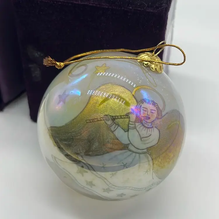 Li Bien Ornament “inside” Reverse Painting Angel 2000 | 3”