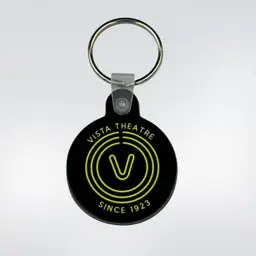 Black w/ yellow lettering - Vista Keychain