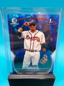 Luis Guanipa 1st Bowman Sapphire Atlanta Braves