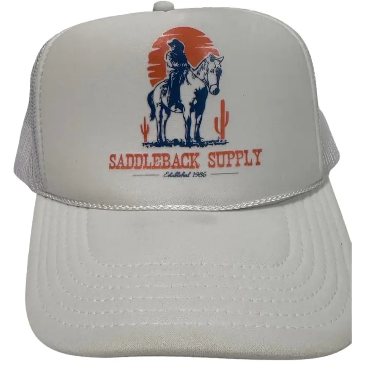 Saddleback Supply Wild & Free White Rope Trucker Style Snapback by Otto