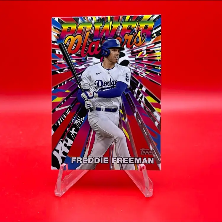 Freddie Freeman 2025 Topps Series 1 Celebration Power Players Insert Los Angeles Dodgers