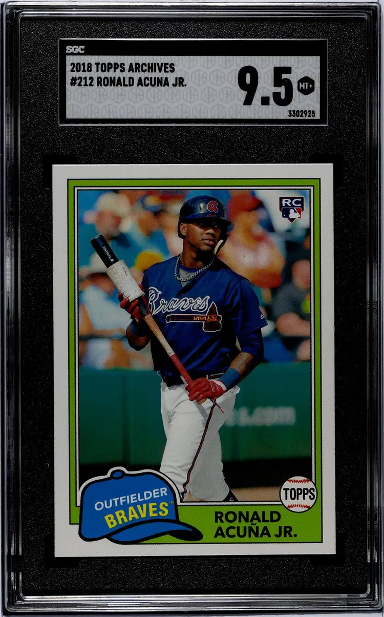 2018 Topps Archives #212 Ronald Acuna Jr. SGC 9.5